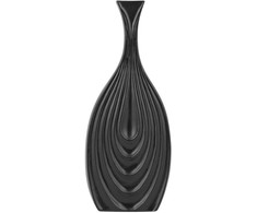 Beliani Wazon dekoracyjny ceramiczny 39 cm juoda THAPSUS!