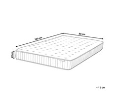 Beliani Kišeninis čiužinys 80 x 200 cm DRREAM