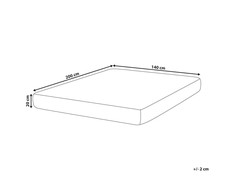 Beliani čiužinys kišenė su termoelastinėmis putomis CUSHY Vidutinio kietumo 140 x 200 cm