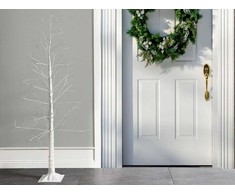 Beliani Dekoracja ogrodowa LED ALBIONI Drzewko 180 cm Baltas