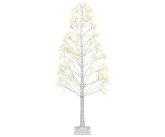 Beliani Dekoracja ogrodowa LED ALBIONI Drzewko 180 cm Baltas