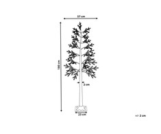 Beliani Dekoracja ogrodowa LED ALBIONI Drzewko 180 cm Baltas