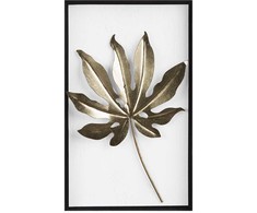 Beliani Sieninis dekoras CURIUM Lapas, metalinis, 50 cm, spalvotas