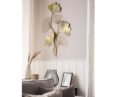 Beliani sienų dekoracija, gėlė INDIUM, metalinė, 79 cm, auksinis