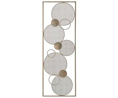 Beliani Sieninis dekoras TUNGSTEN Metalinis 90 cm Auksinis
