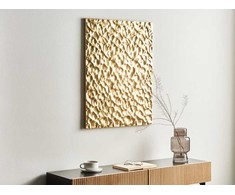 Beliani Dekoracja ścienna COIMBRA Metal 79 cm Auksinis