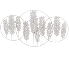 Beliani Dekoracja ścienna Liść COPERNICIUM Metal 50 cm Auksinis