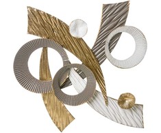 Beliani sienų apdaila FENIT Metal 54 cm Auksinis