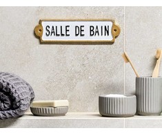 Beliani Sienos dekoracija ISERE 6 cm balta