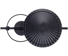 Beliani Sieninė dekoracija RUTHENIUM metalinė 59 cm juoda