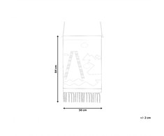 Beliani Sieninis makramė SANGAR, medvilnė, 84 cm, spalvotas
