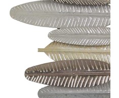 Beliani Metalinė sienų dekoracija Pióro ANTIMONY, 37 cm, sidabrinė