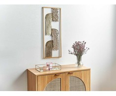 Beliani sienų apdaila THULIUM Metal 75 cm Auksinis