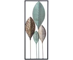 Beliani Sienų dekoracija Lapas PLATINUM metalinė 75 cm spalvota