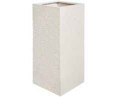 Beliani Gėlių vazonas DION 26 cm smėlio spalvos