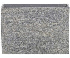 Beliani Gėlių vazonas EDESSA 70 cm pilkas