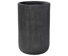 Beliani Doniczka 30 cm juoda EANTIO