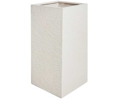 Beliani Gėlių vazonas DION 33 cm Šviesiai smėlio spalvos