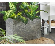 Beliani Vazonas EDESSA 80 cm pilkas