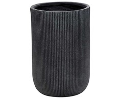 Beliani Doniczka 37 cm juoda EANTIO
