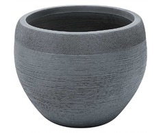 Beliani Gėlių vazonas ZAKROS 38 cm Pilkas