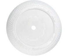Beliani Gėlių vazonėlis LIVADIA 39 cm kreminės baltos spalvos