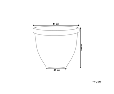 Beliani Gėlių vazonas TESALIA 44 cm rudas
