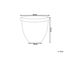 Beliani Gėlių vazonas TESALIA 49 cm rudas