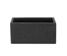 Beliani vazonas 50 x 23 x 24 cm juoda MYRA