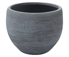 Beliani Gėlių vazonas ZAKROS 50 cm pilkas