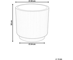 Beliani Vazonas DARIA 30 cm alyvuogių spalvos