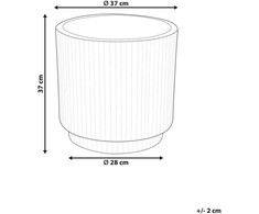 Beliani Vazonas DARIA 37 cm smėlio spalvos