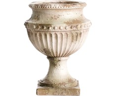 Beliani Vazonas DESKATI, 33 cm, smėlio spalvos