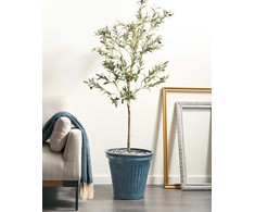 Beliani Doniczka MAIZE 43 cm Mėlyna