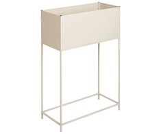 Beliani Doniczka na nóżkach TAPIEN Metal 70 cm Kremas