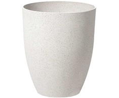 Beliani Gėlių vazonas CROTON 35 cm, kreminė balta