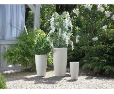 Beliani Gėlių vazonas ABDERA 39 cm šviesiai smėlio spalvos