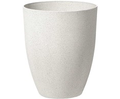 Beliani Gėlių vazonas CROTON 43 cm kreminės baltos spalvos