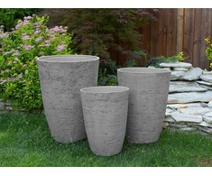 Beliani Gėlių vazonas CAMIA 51 cm pilkas