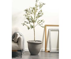 Beliani Gėlių vazonas TESALIA 49 cm pilkas