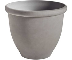 Beliani Gėlių vazonas TESALIA 49 cm pilkas