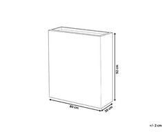 Beliani Vazonas THIMENA 80 cm Juodas