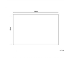 Beliani Kilimas BARTIN Juodas 140 x 200 cm