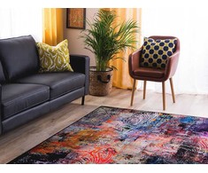 Beliani Kilimas MARDIN spalvotas 140 x 200 cm
