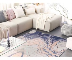 Beliani Kilimas GEBZE mėlynas 160 x 230 cm