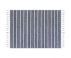 Beliani Kilimas BADEMLI tamsiai mėlynas 160 x 230 cm