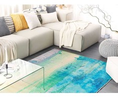 Beliani Kilimas SUSUZ mėlynas 160 x 230 cm