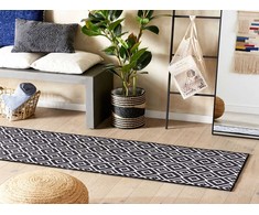 Beliani Dywan 60 x 200 cm juoda-balta KARUNGAL!