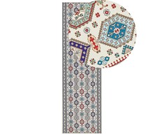 Beliani Kilimas HACILAR spalvotas 60 x 200 cm