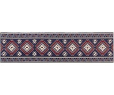 Beliani Dywan KANGAL Tamsiai mėlyna 80 x 300 cm